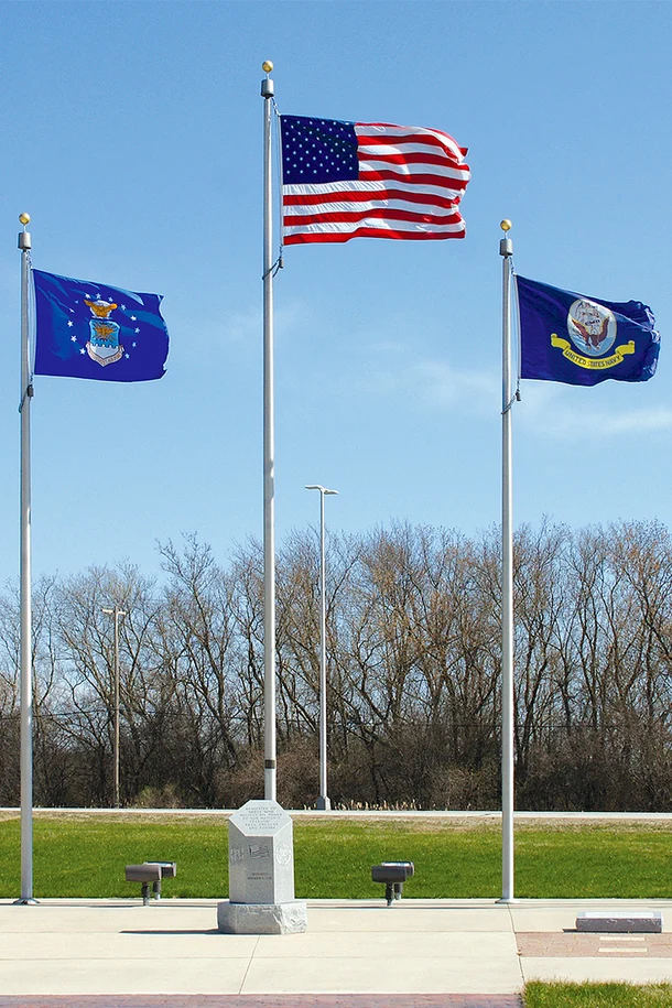 Vanguard Internal Halyard Flagpole
